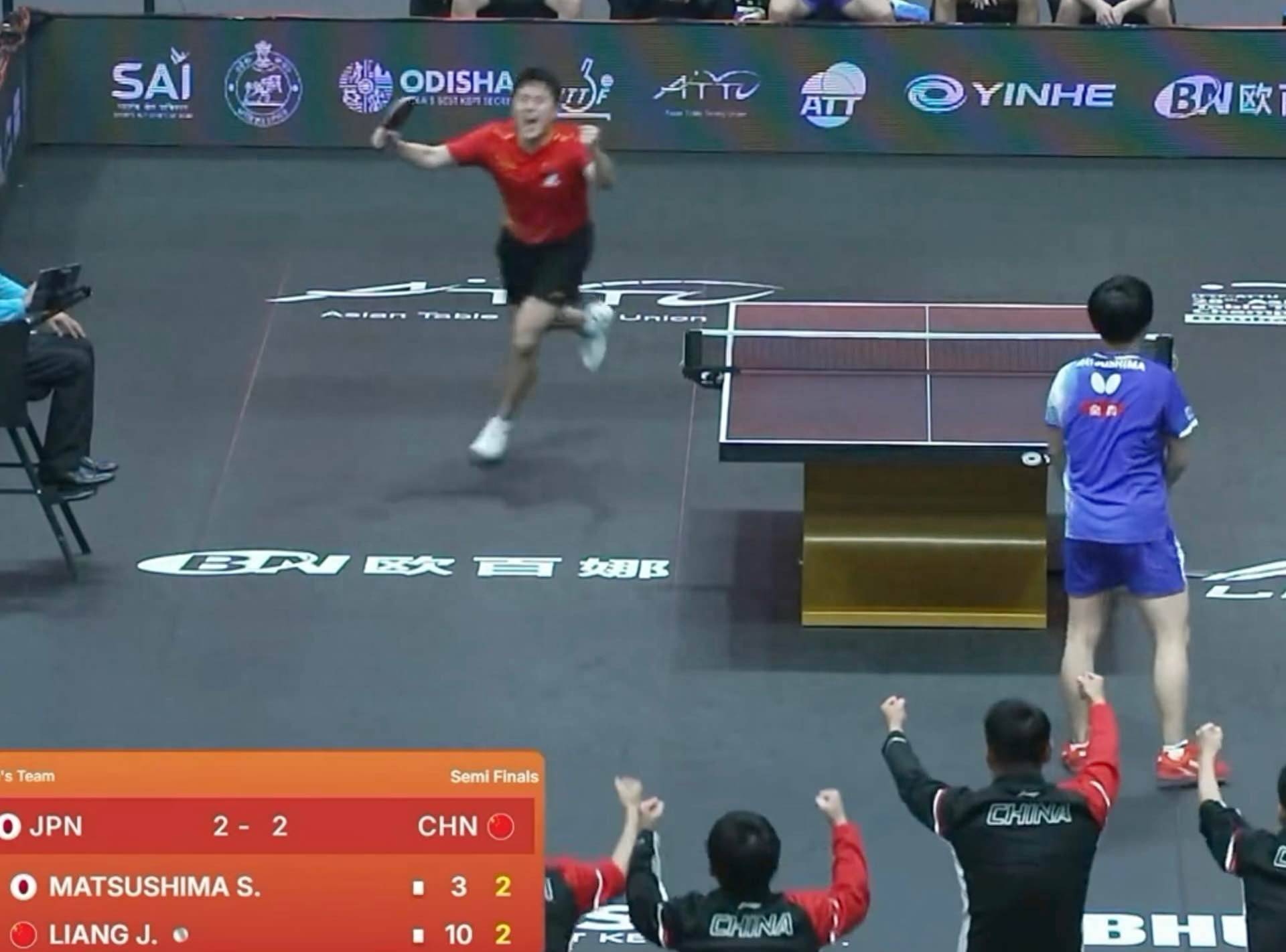 日本队逆转法国队，张继科点燃赛场